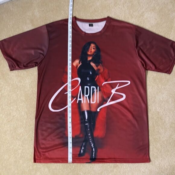 Unisex Women’s Men’s Cardi B Short Sleeve T-Shirt Size XXL NEW - Picture 4 of 6